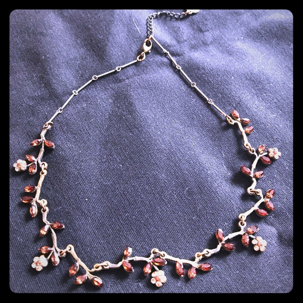 Handmade crystal necklace